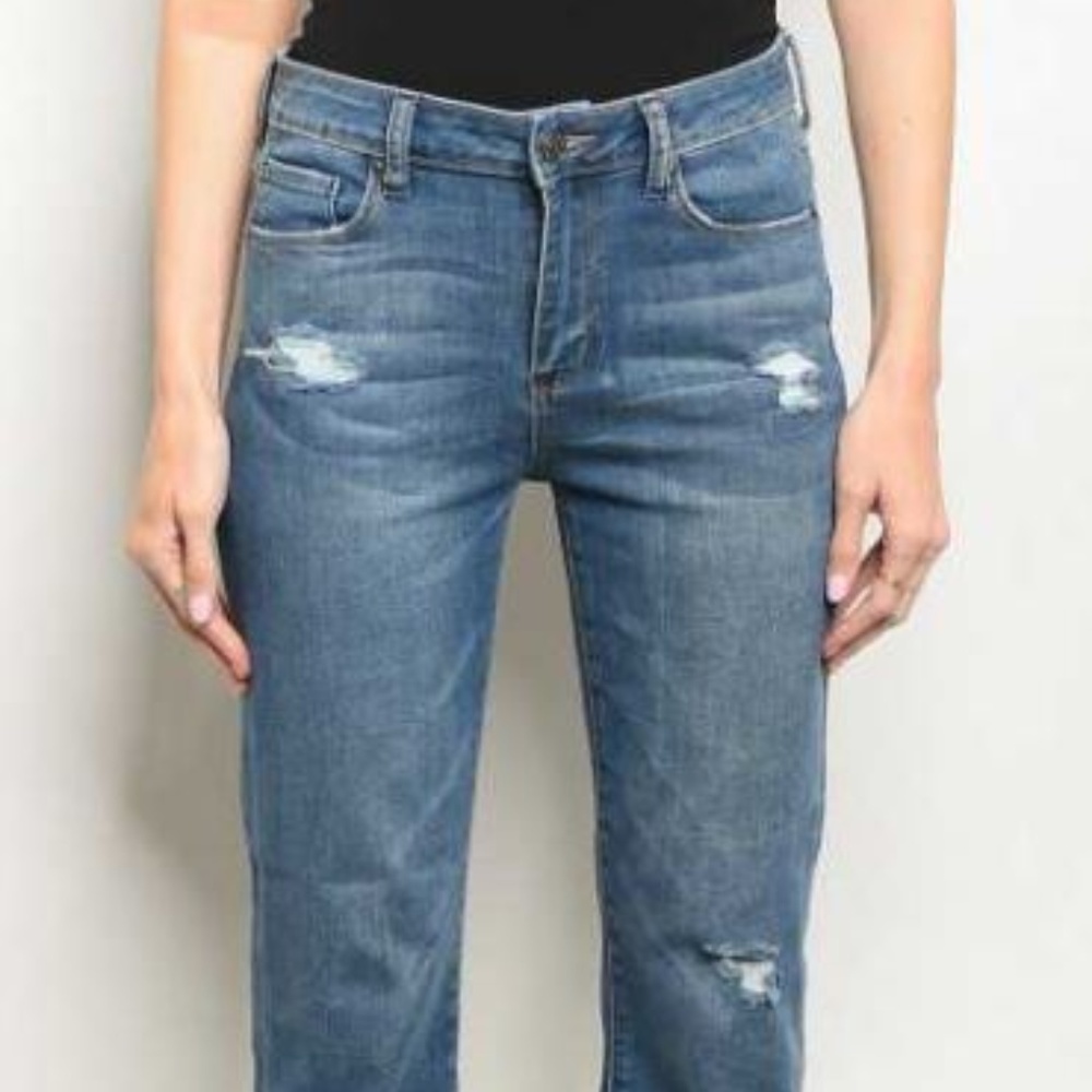 Ladies Jeans - cropped mini-boot cut